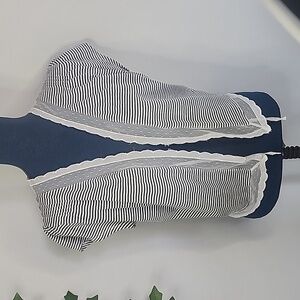 GAP Short Sleeve Knit Striped Cardigan